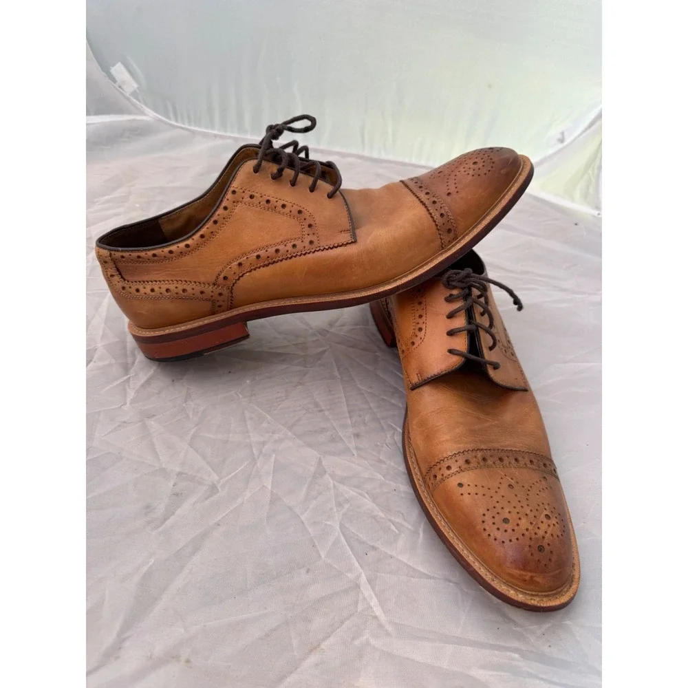 Mivano Italia Men's Size 12 Wingtip Oxford Lace up Dress shoe wingtip
